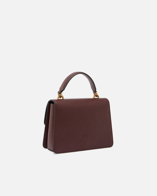 Mini handbag Love Bag Top Handle in leather