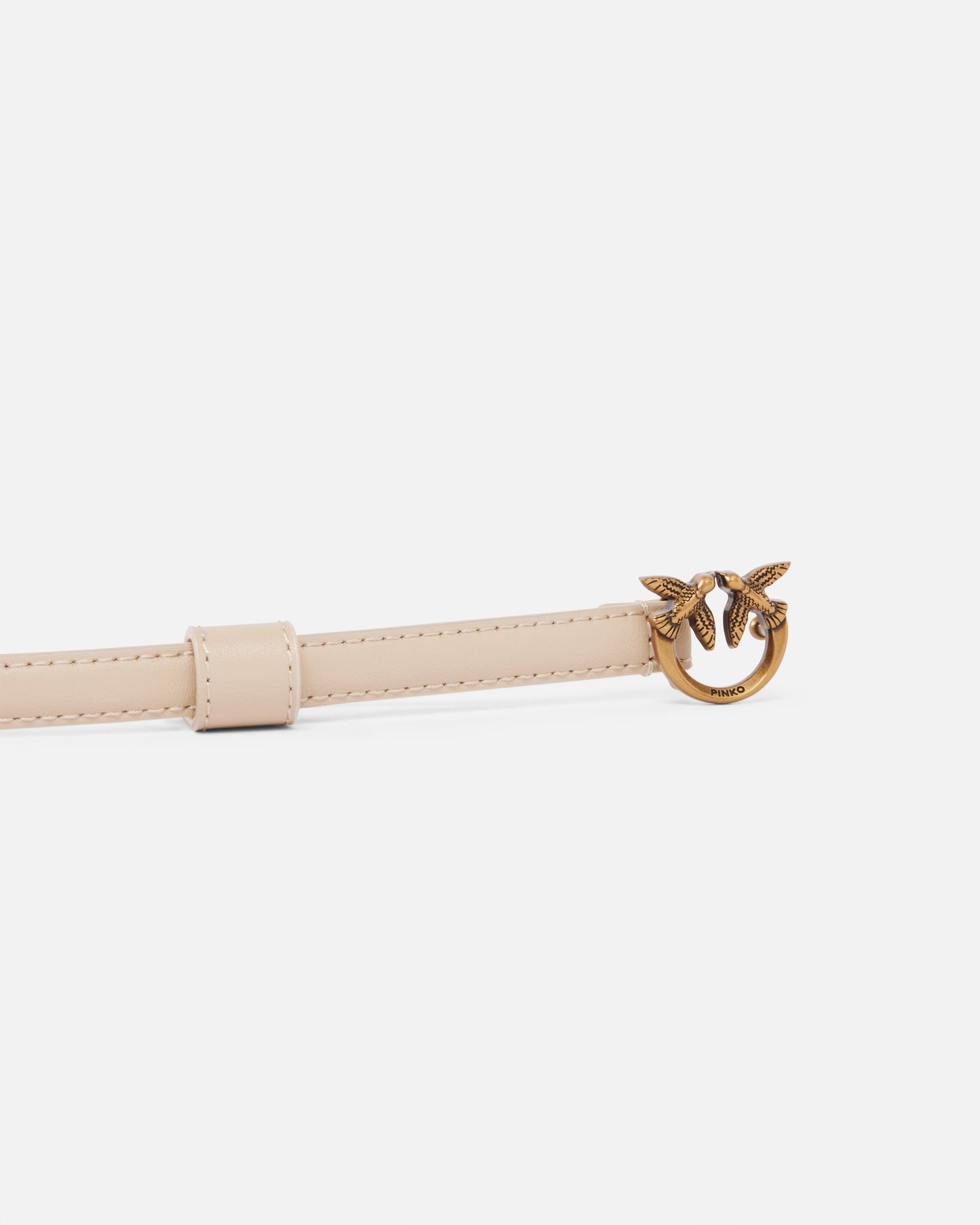 Thin belt with Love Birds buckle, 1cm