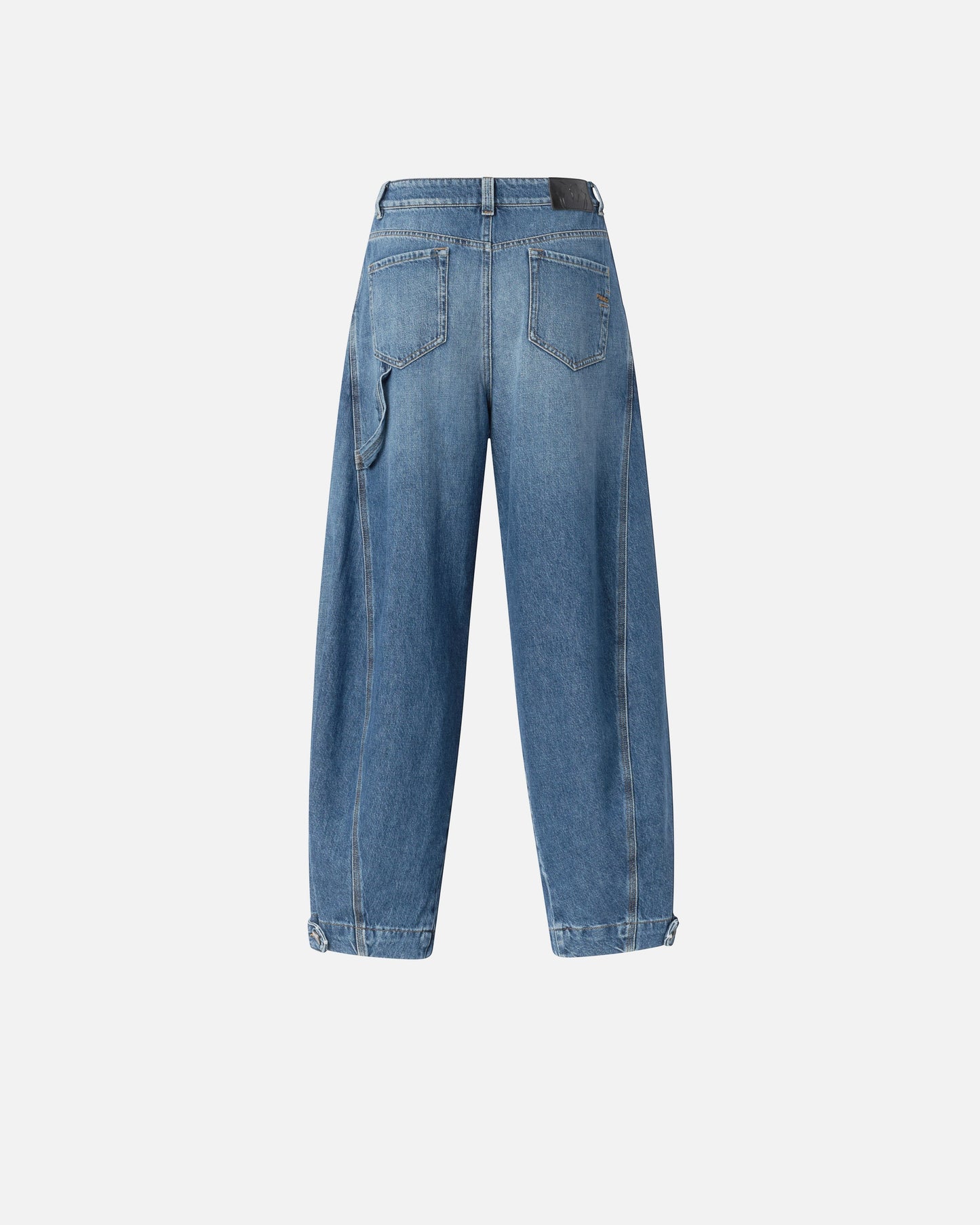 Balloon-fit jeans with zip
