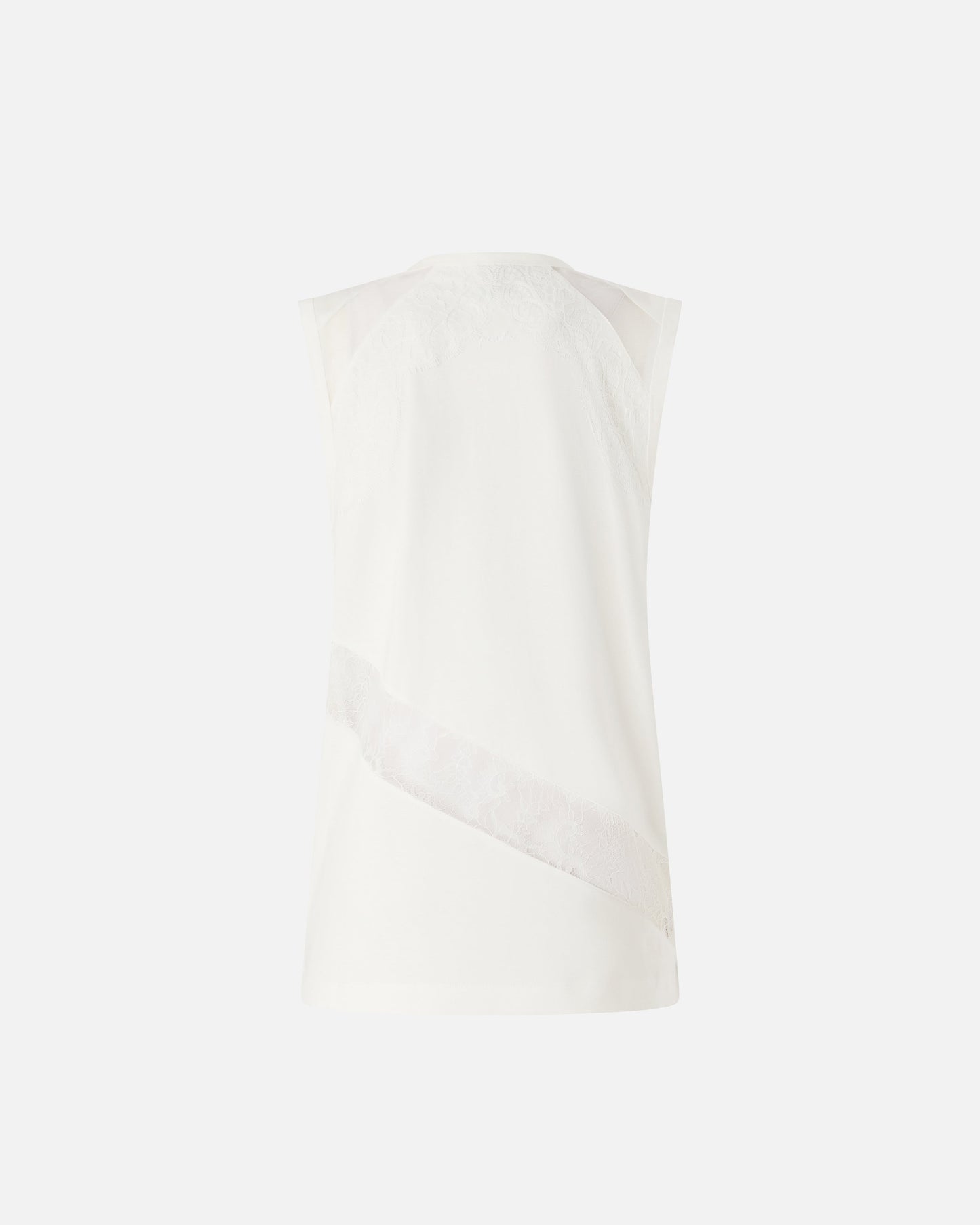 Sleeveless top with lace details