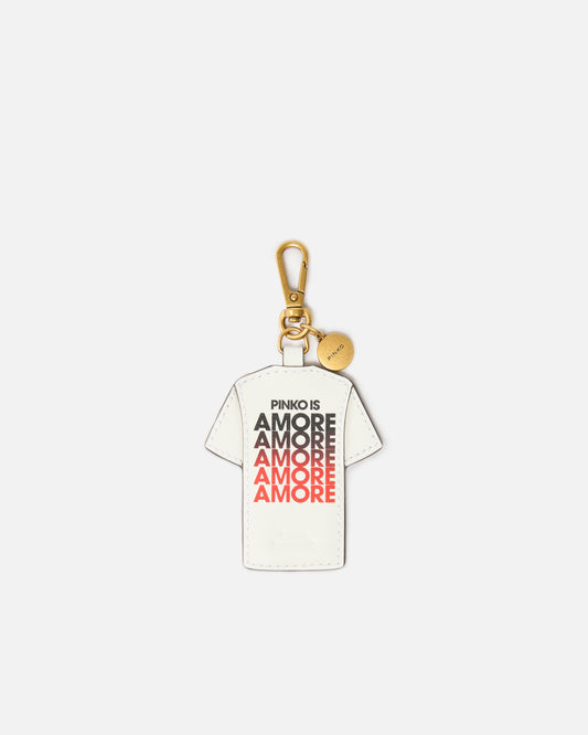 logo Is Amore T-shirt charm keyring
