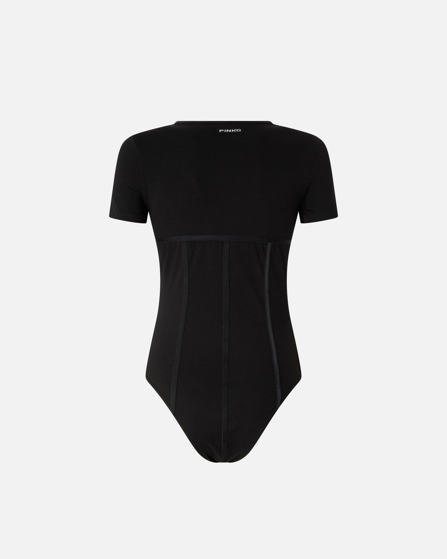 Short-sleeved corset bodysuit