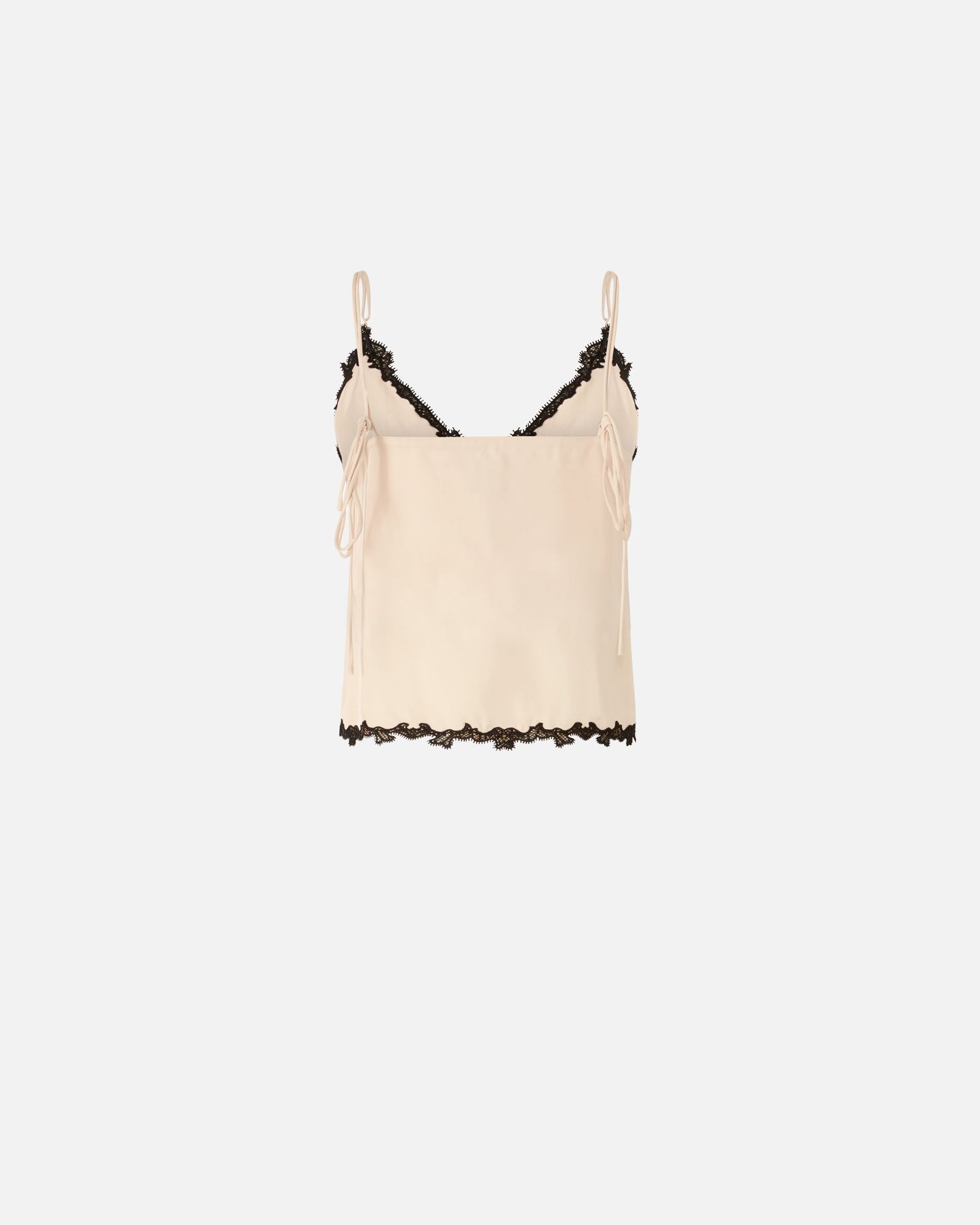 Top with lace inserts