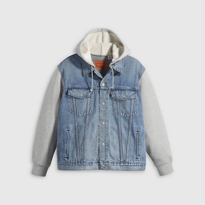 Hybrid Hoodie Trucker Jacket (big & Tall)