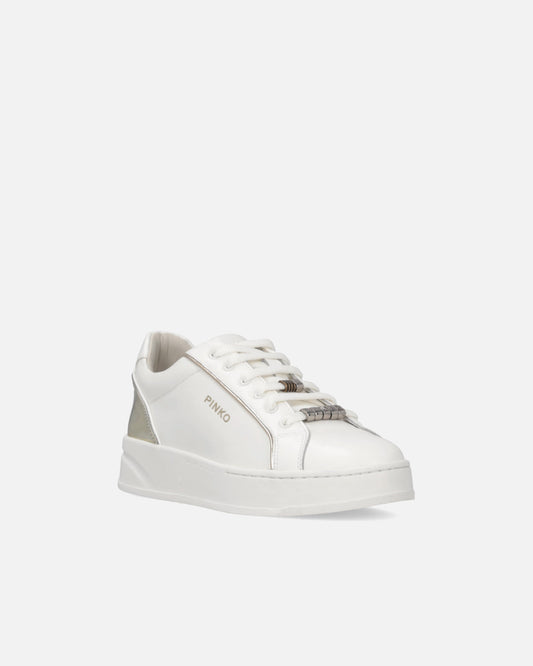 Leather sneakers with logo