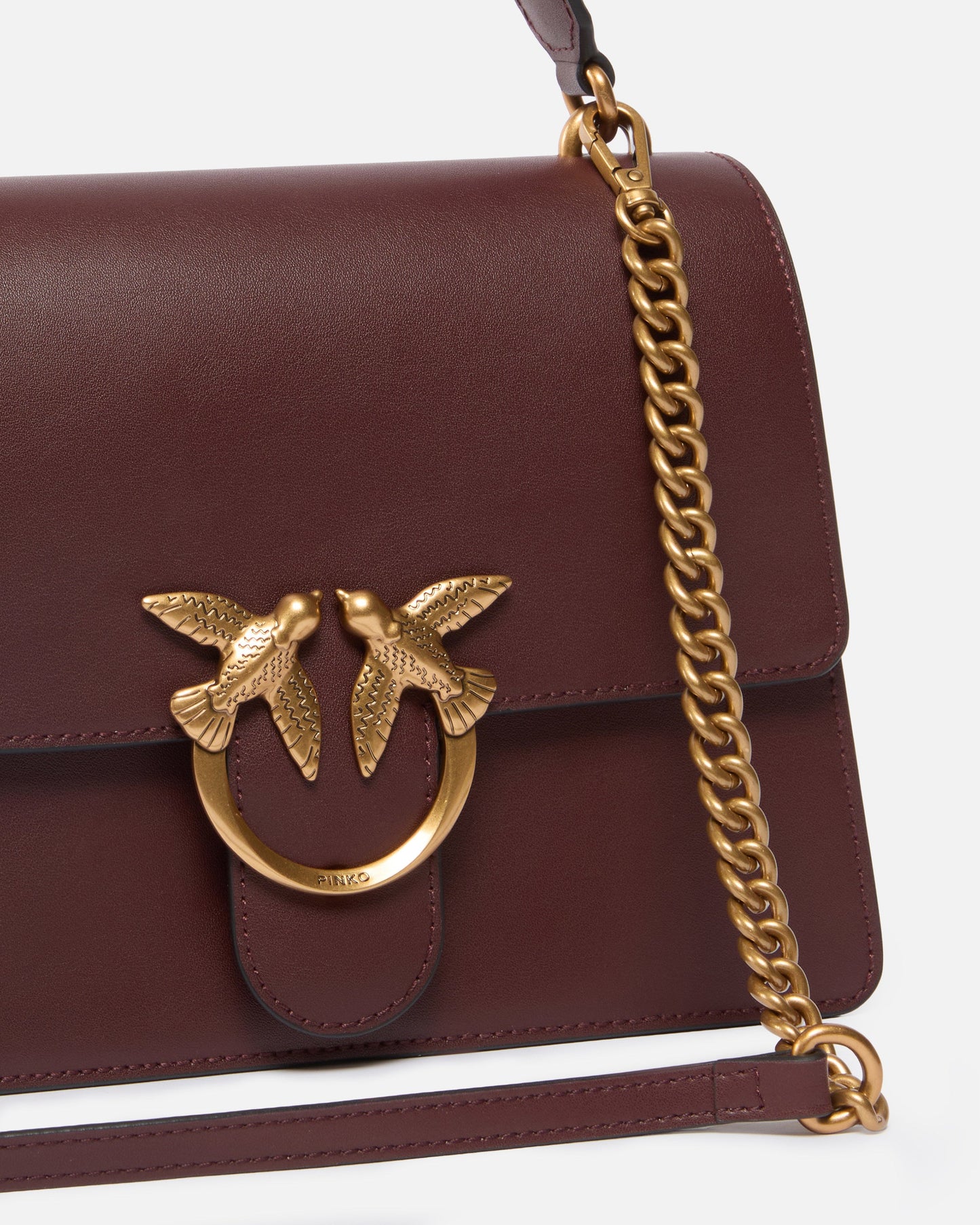 Medium handbag Love Bag Top Handle in leather