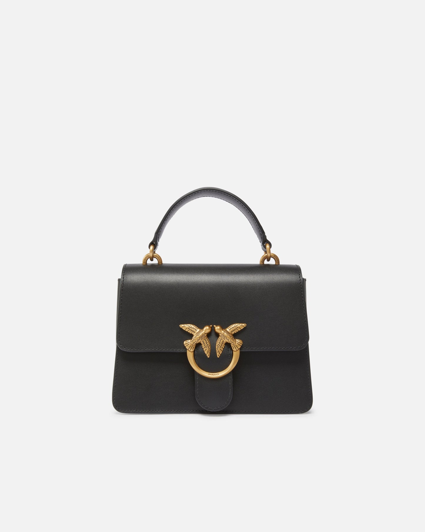 Mini handbag Love Bag Top Handle in leather