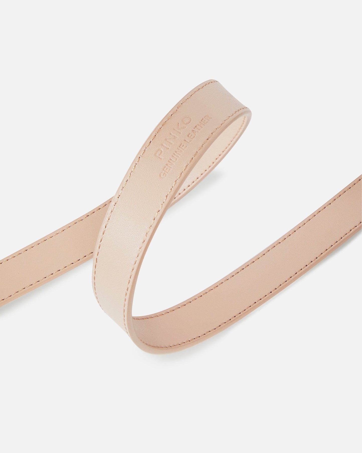 Love Birds thin leather belt 2cm