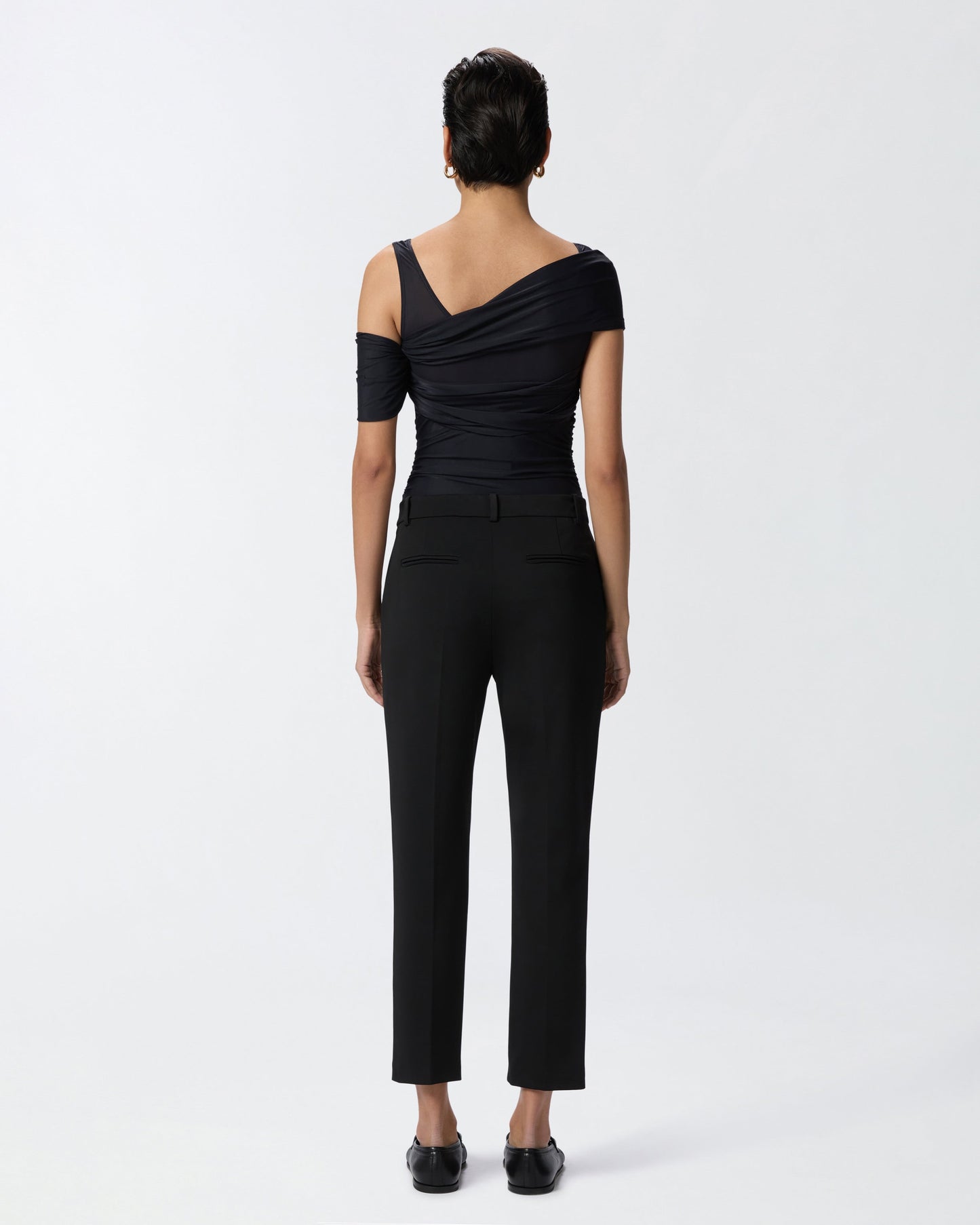 Milano-knit cigarette trousers