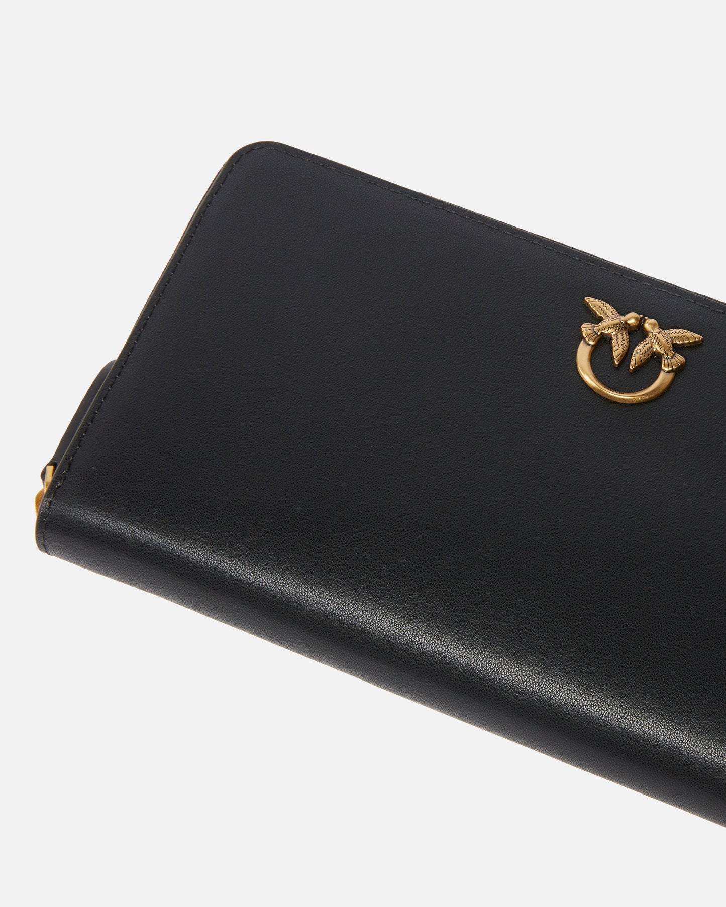 Zip-around leather purse