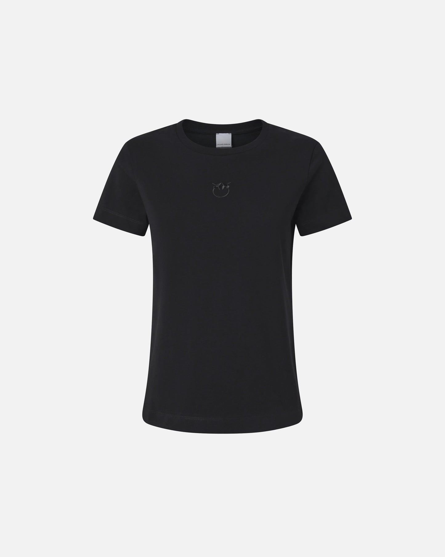 Short-sleeved T-shirt with embroidered logo