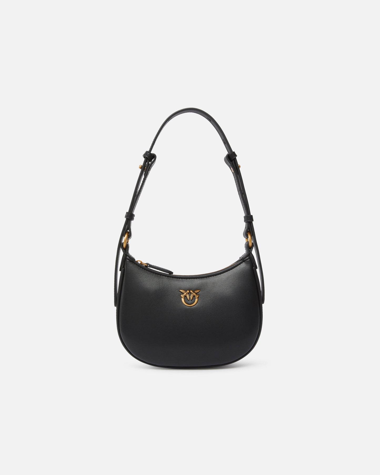 Half Moon baby leather shoulder bag