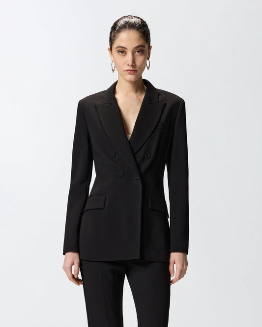Fitted double-breasted jacket
