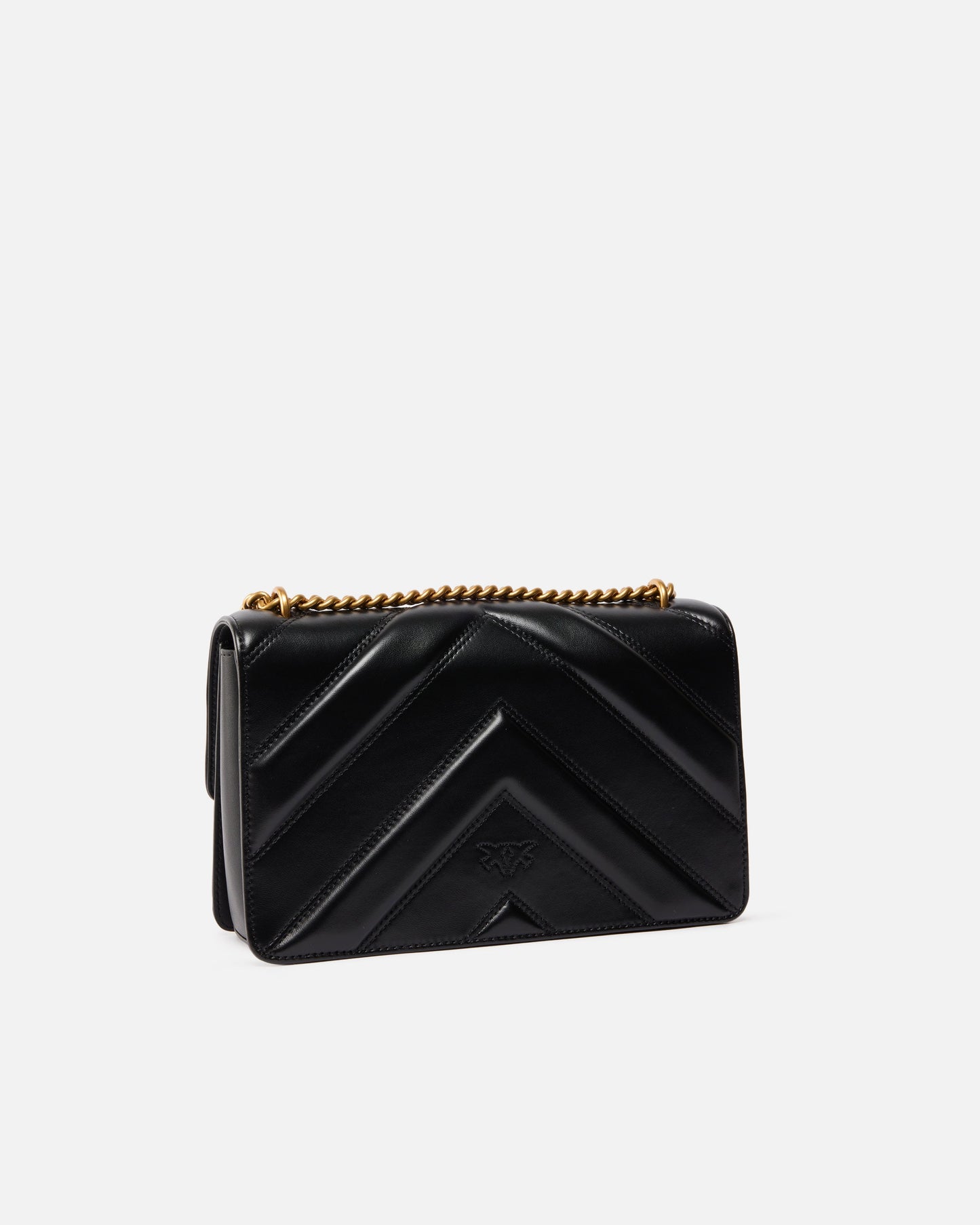 Medium Love Bag One Light chevron nappa leather crossbody bag