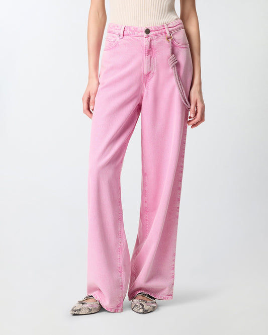 Jeans with jewel cord