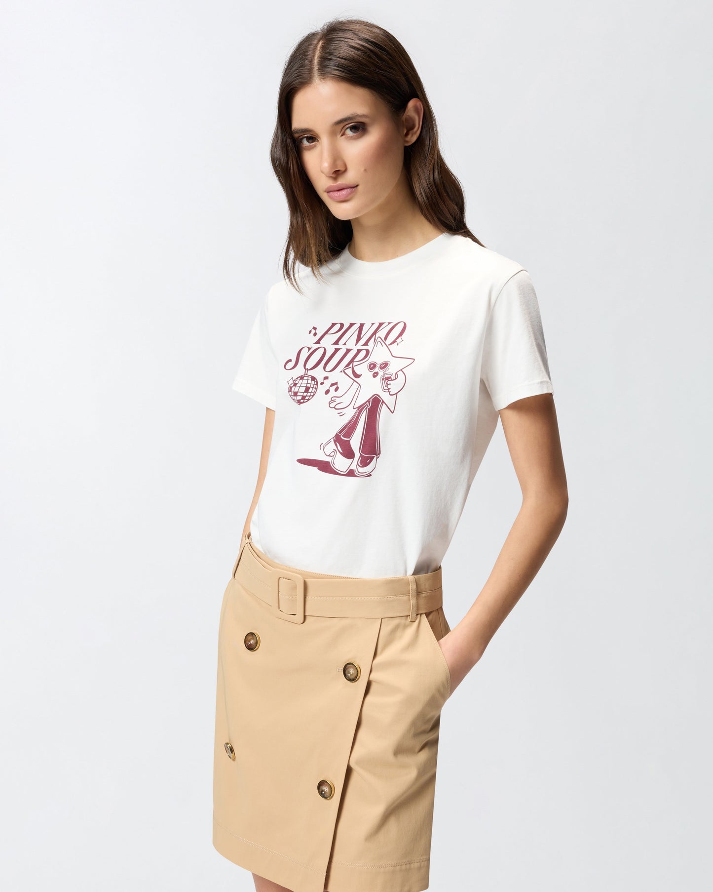 T-shirt with logo Sour disco star print