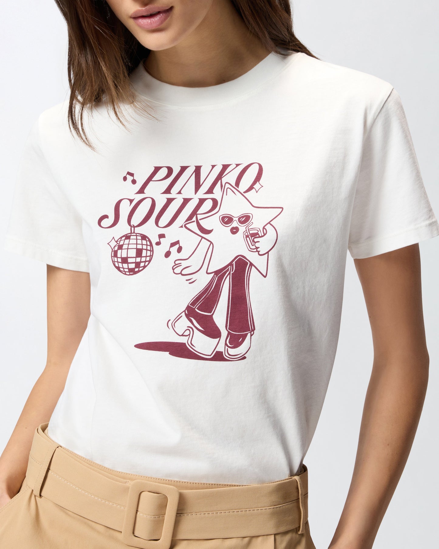 T-shirt with logo Sour disco star print