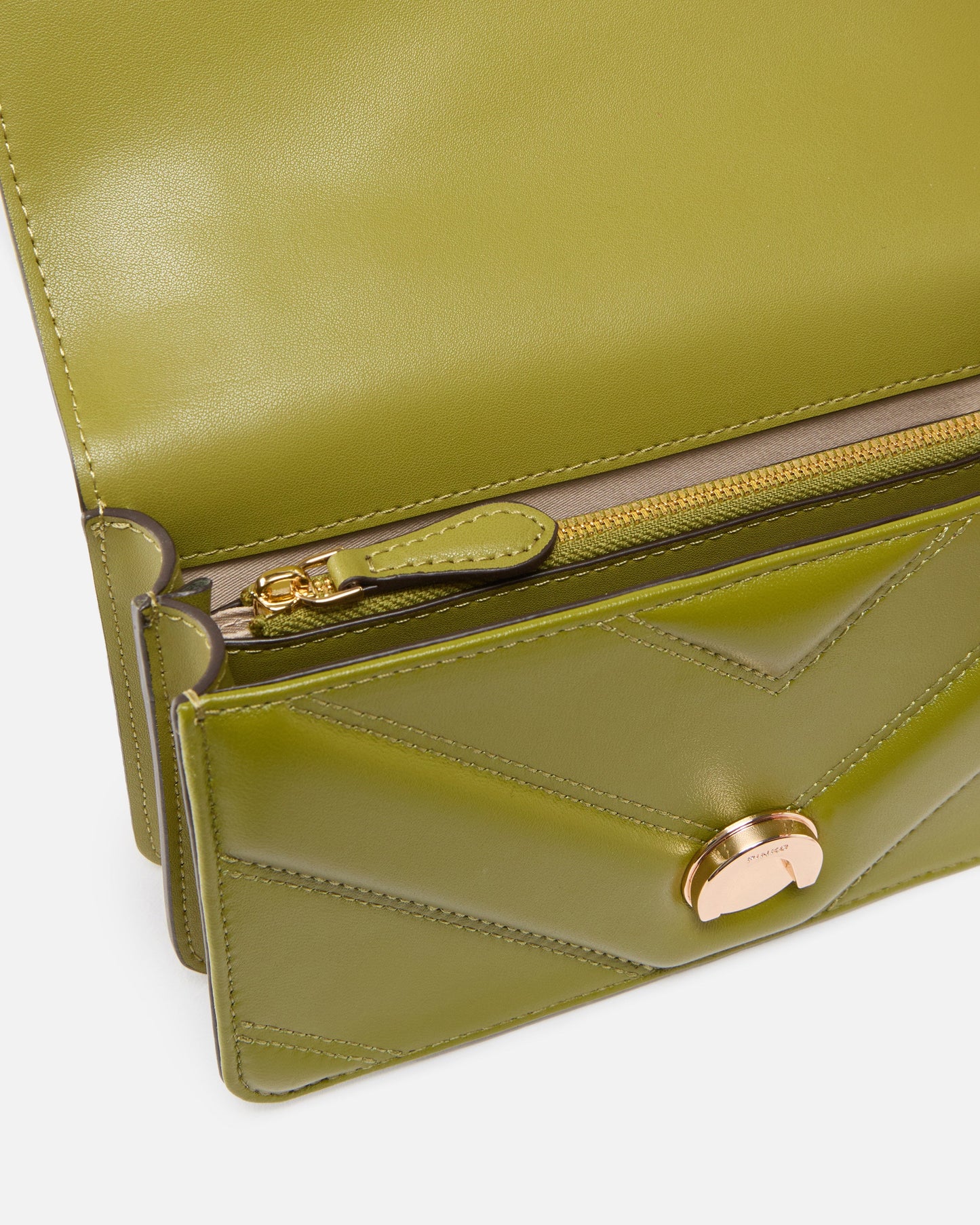 Mini Love Bag One shoulder bag in chevron leather and nappa with triple chain
