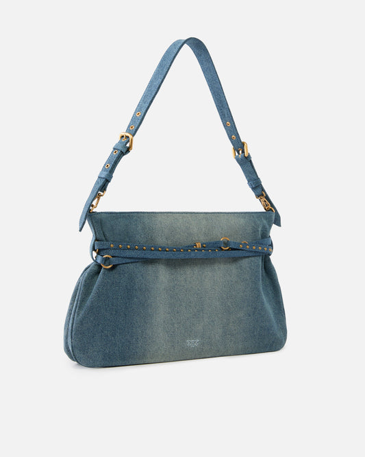 Belt Bag Big large shoulder bag in denim