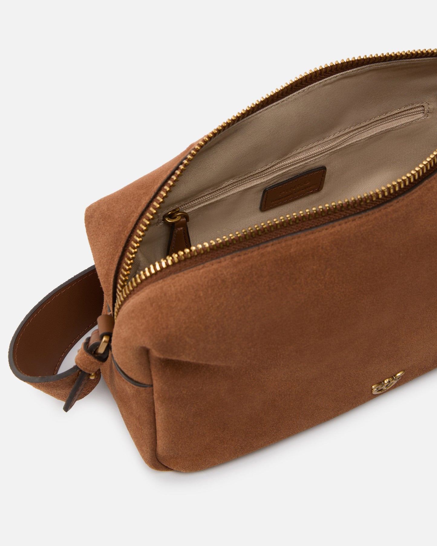 Horizontal Bag medium shoulder bag in suede