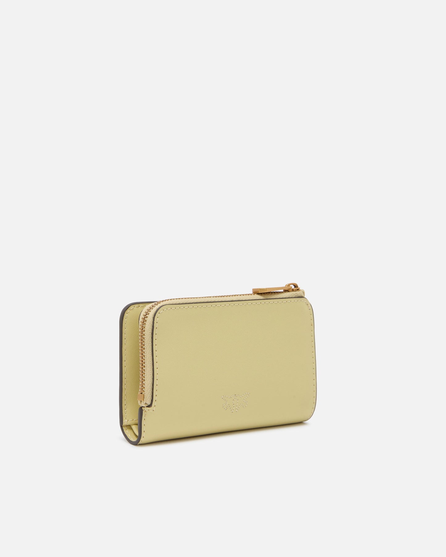 Mini wallet in leather with Love Birds