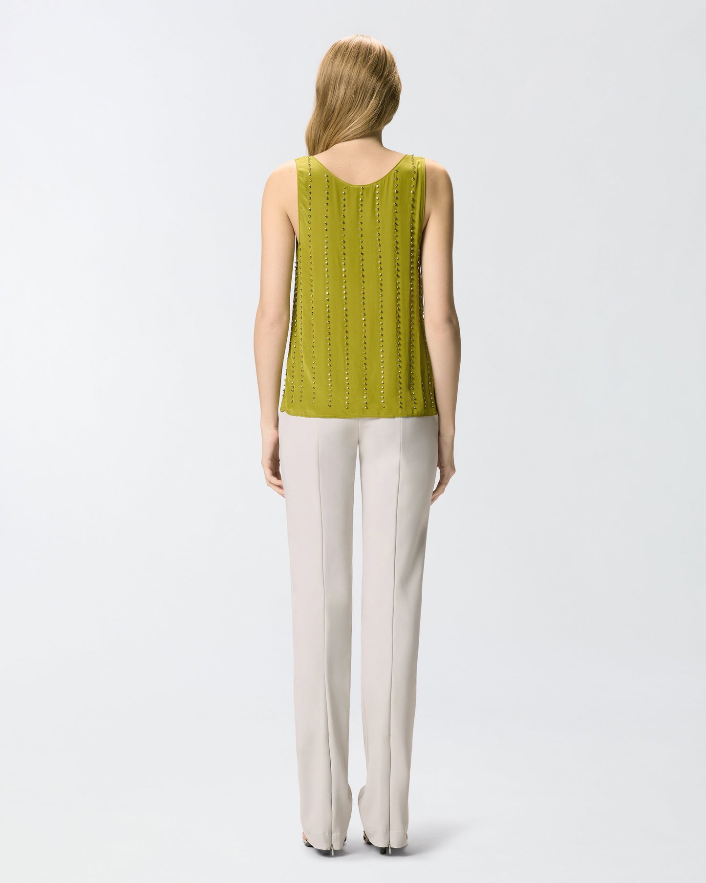 Vest top with jewel stripes