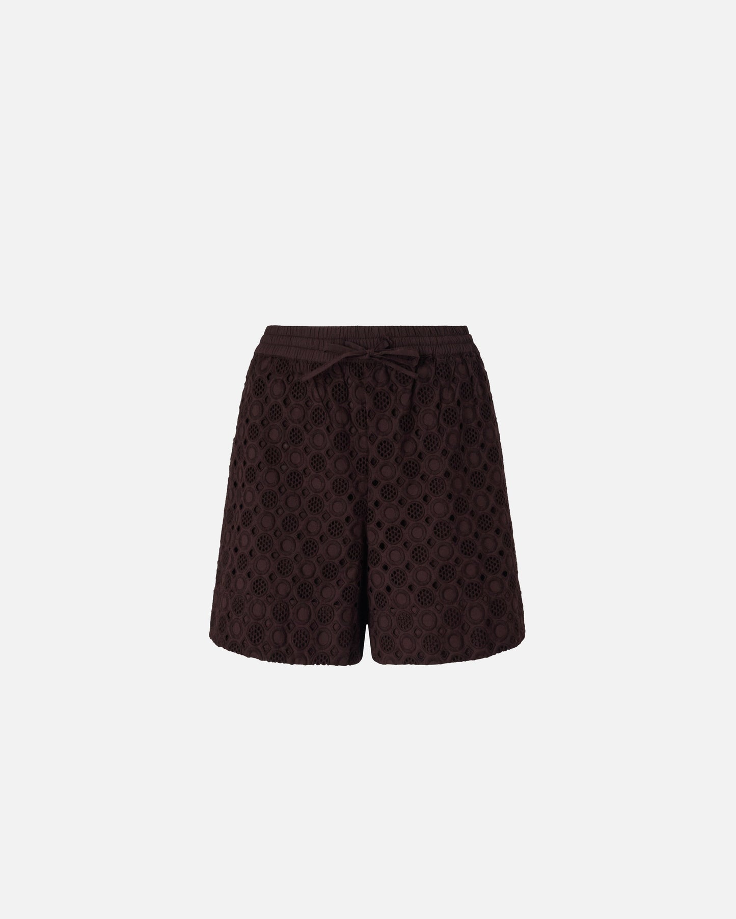 Shorts with openwork motif