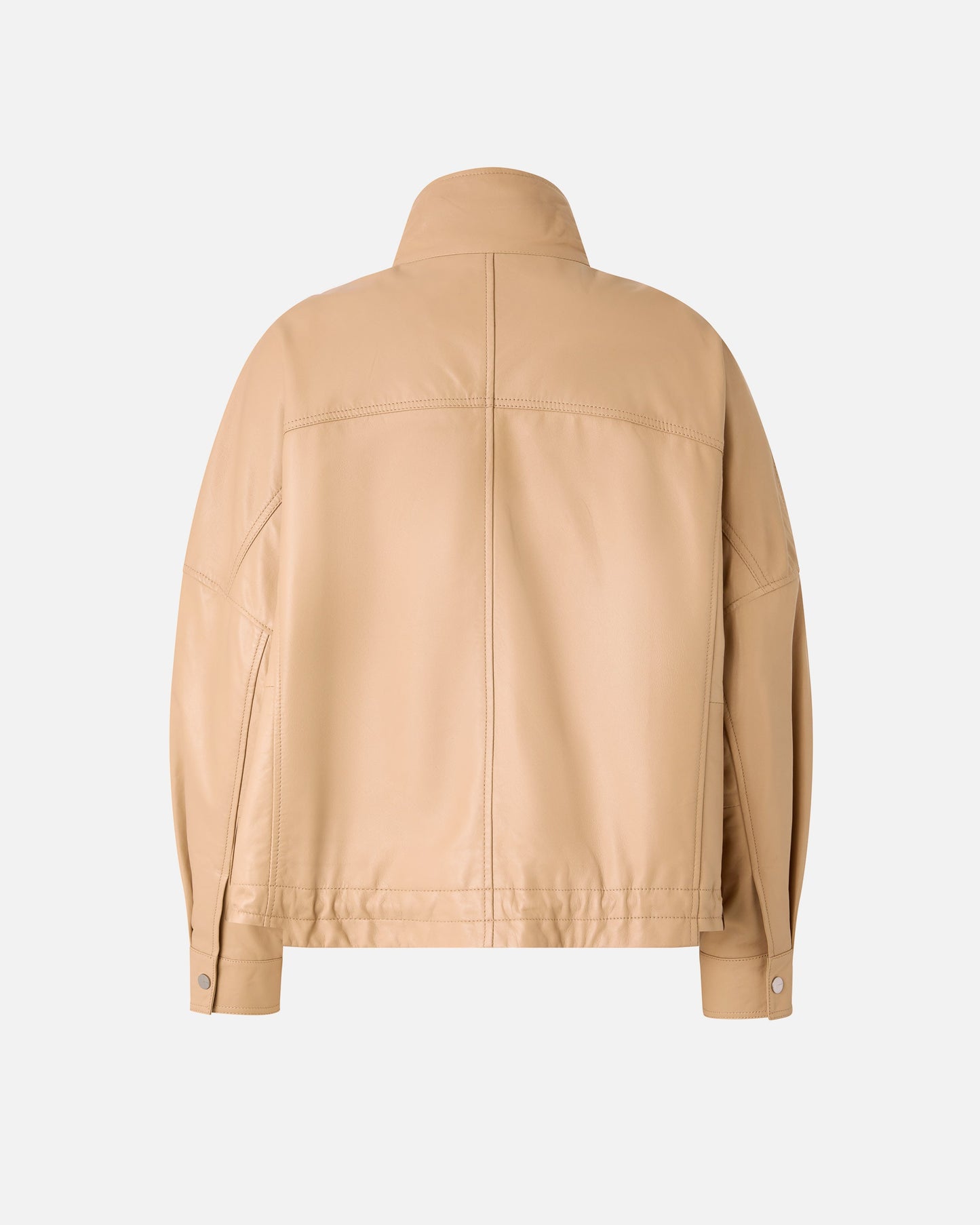 Nappa leather blouson jacket