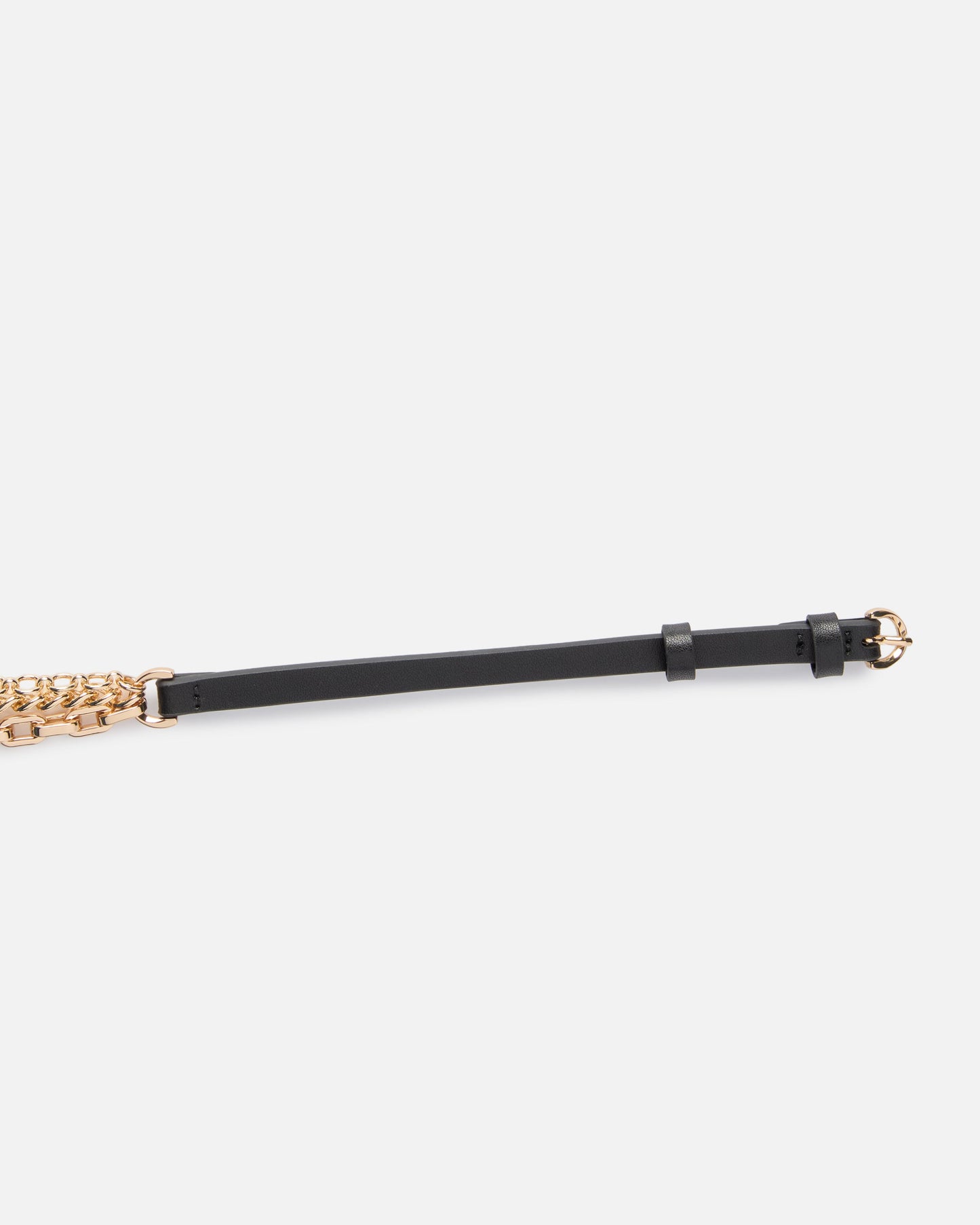 Studded belt with crossover effect, 1 cm