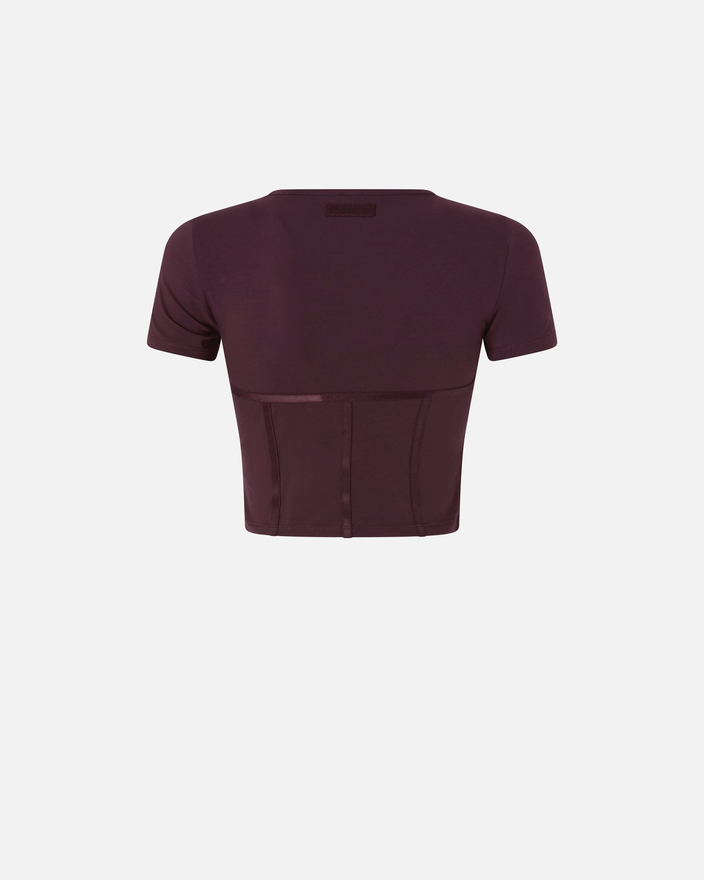 Bustier top with short sleeves