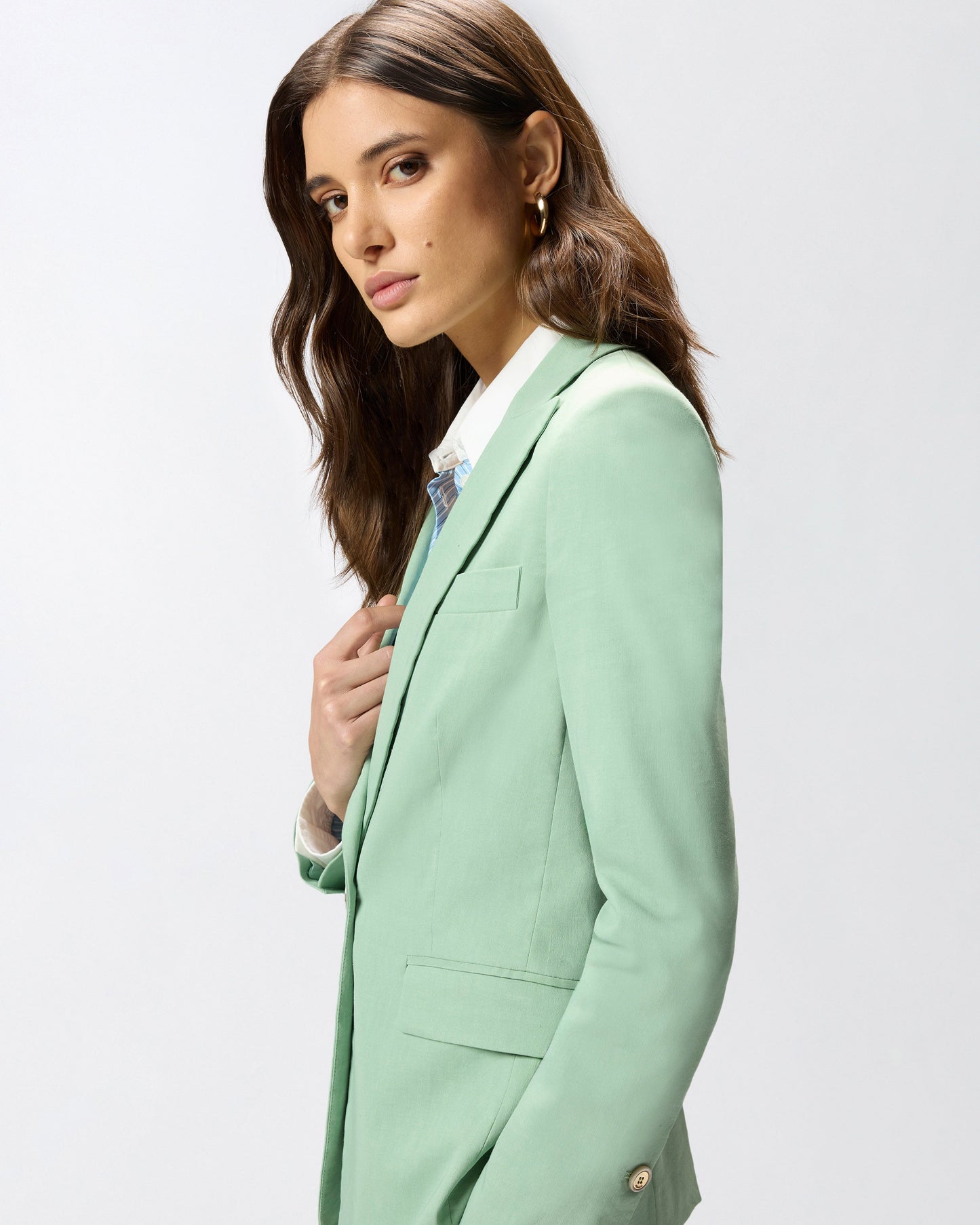 Jacket in linen blend