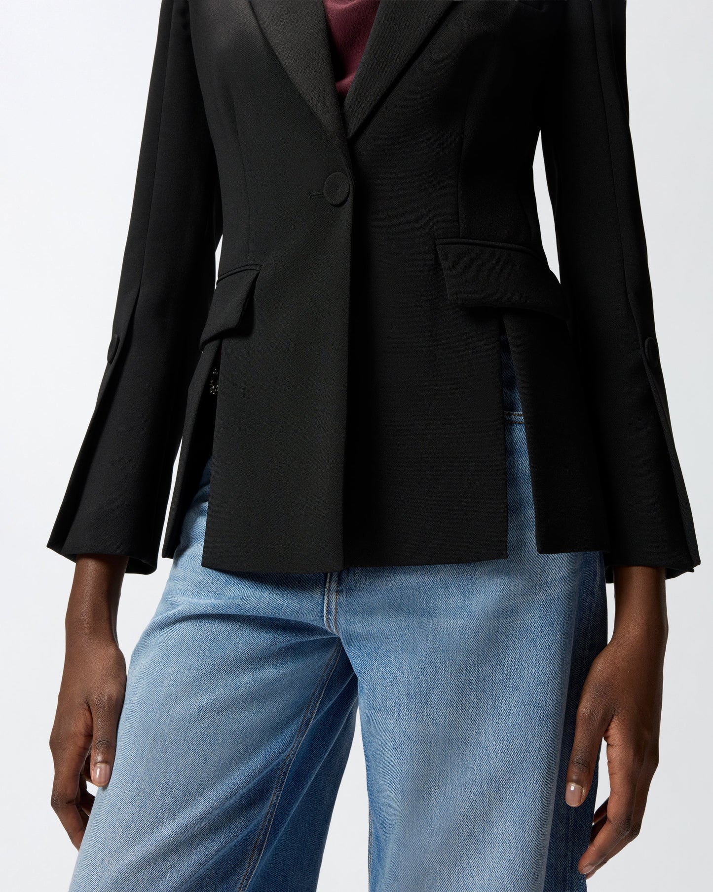 Jacket in technical canvas