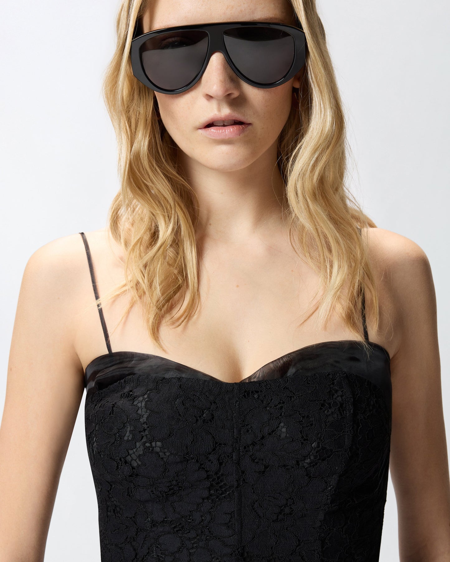 Lace bustier top