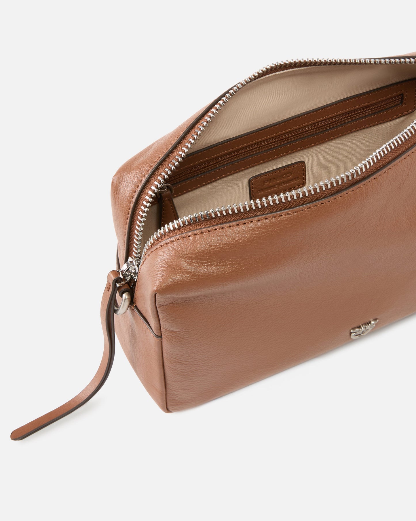 Mini crossbody bowler bag in new biker leather