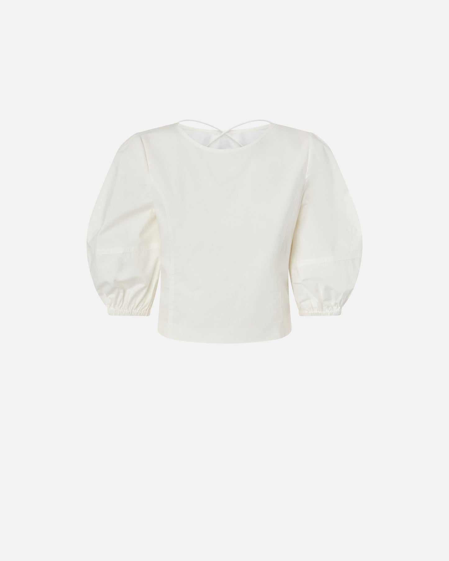Cropped backless blouse