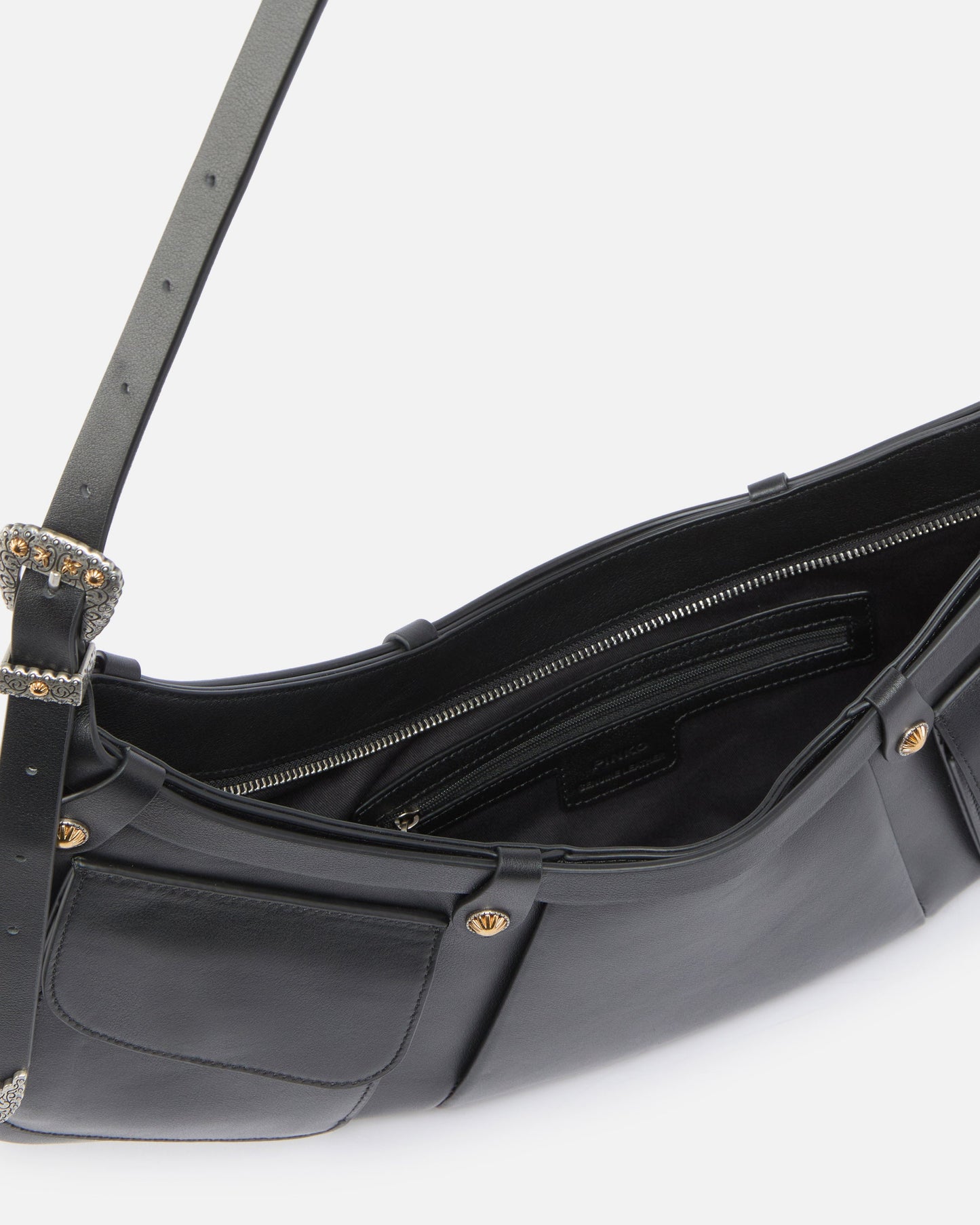 Pocket Body Bag large shoulder bag in leather with pockets