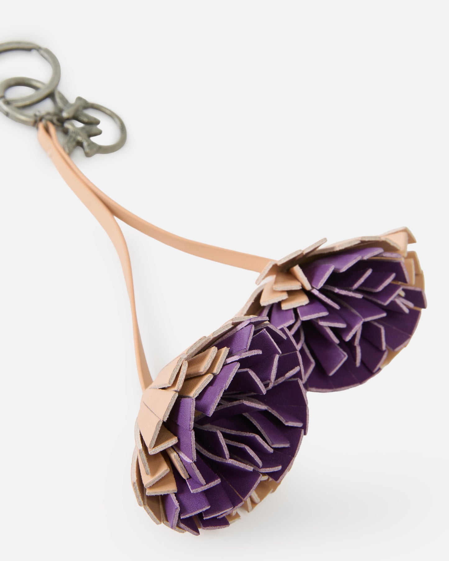 Keyring charm with flowers