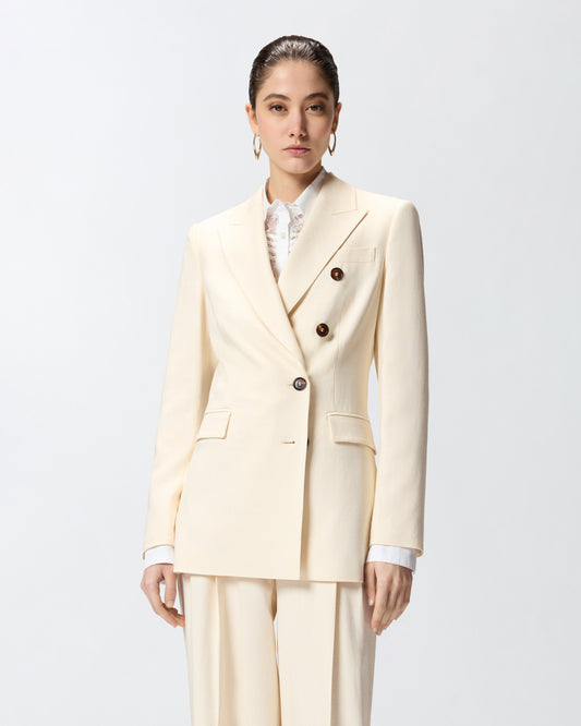 Double-breasted jacket with pockets