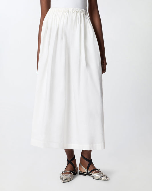 Long skirt with elasticated waist