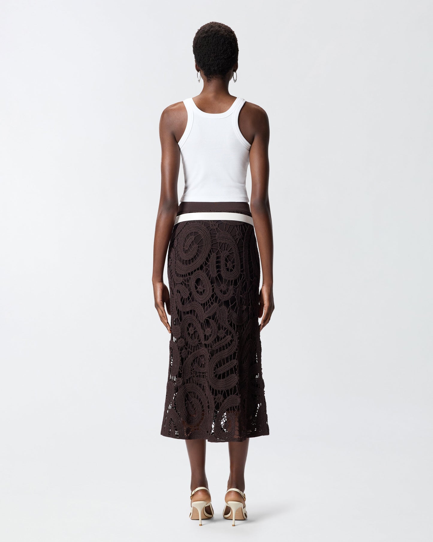 Cropped vest top with logo