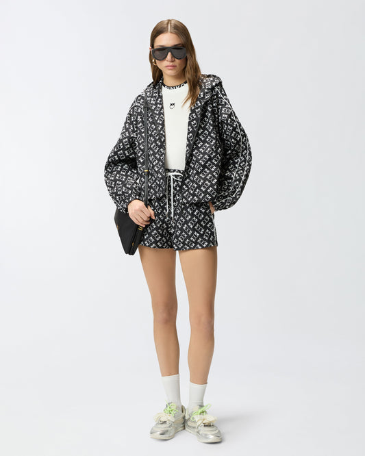 Shorts with all-over Love Birds logo