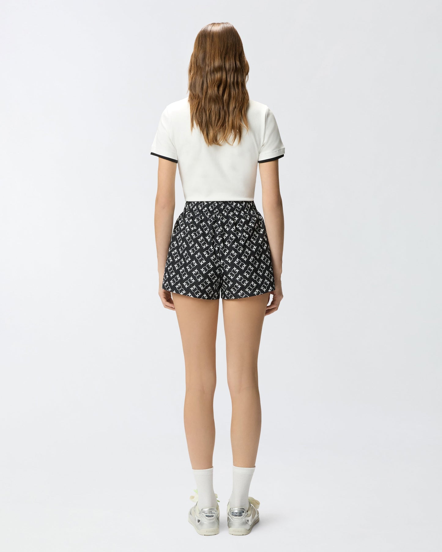 Shorts with all-over Love Birds logo