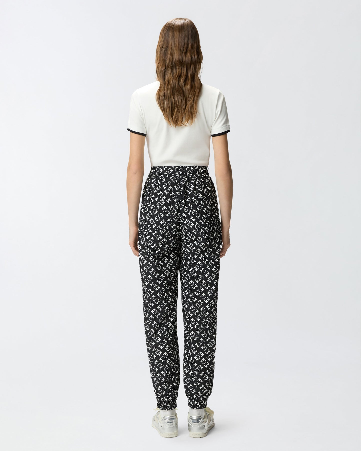 Sporty trousers with all-over Love Birds logo