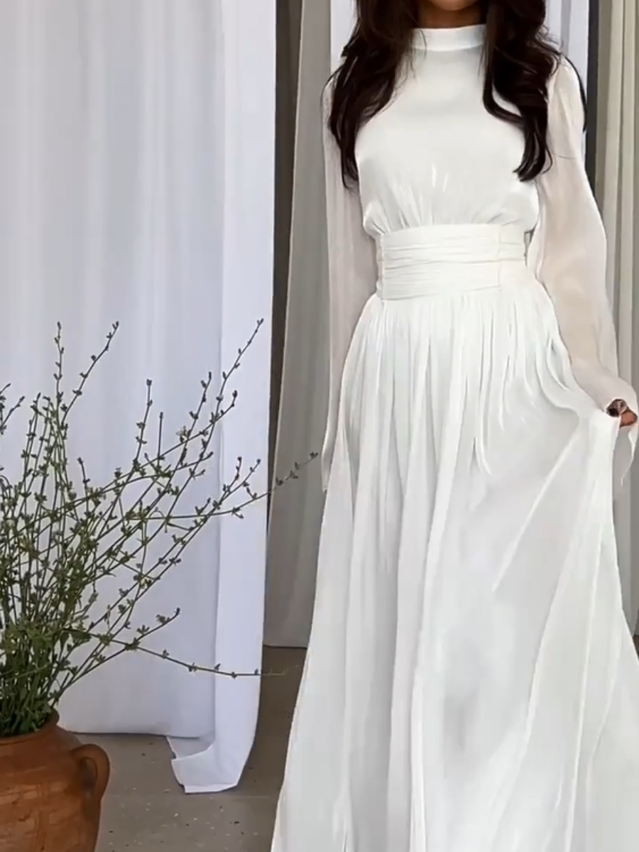 Modisches Maxi-Kleid in Fantasy-Farben