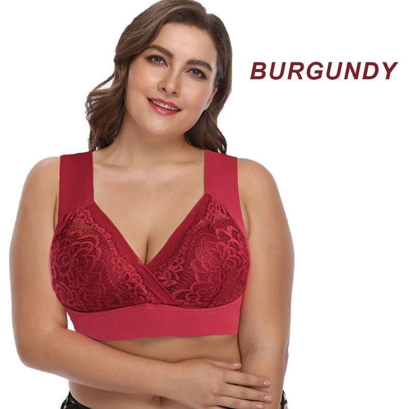 ROSY LIFT BH – Komfort-BH in Übergröße, extra elastisch, ohne Bügel, mit Spitze