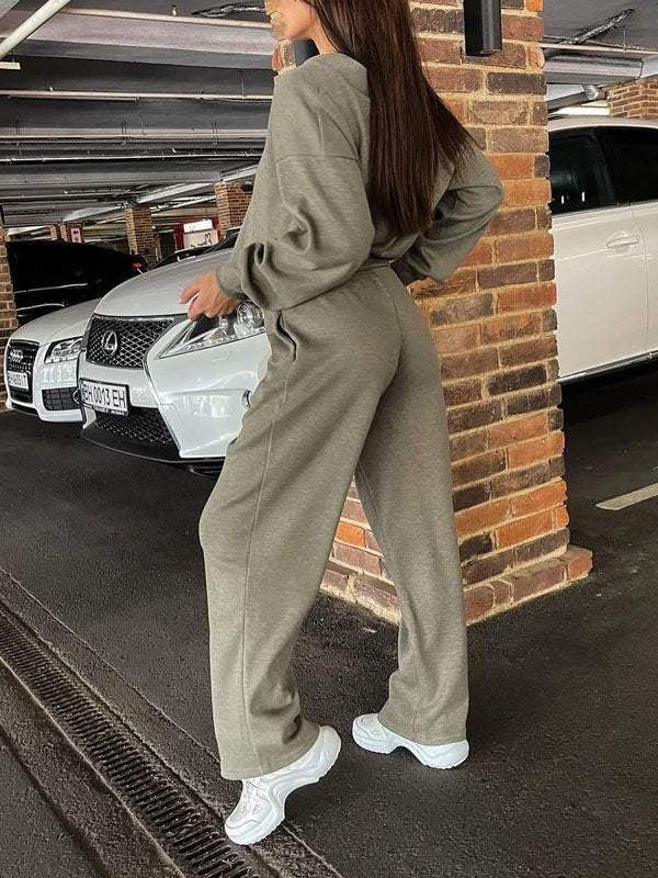 Women's Buttoned Jacket and Pants Two-piece Set (Buy 2 Free Shipping)