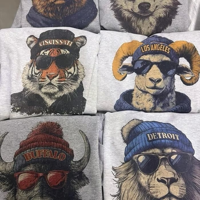 Spirit Animal Football Grafik-Sweatshirts - City Tier Sportpullover