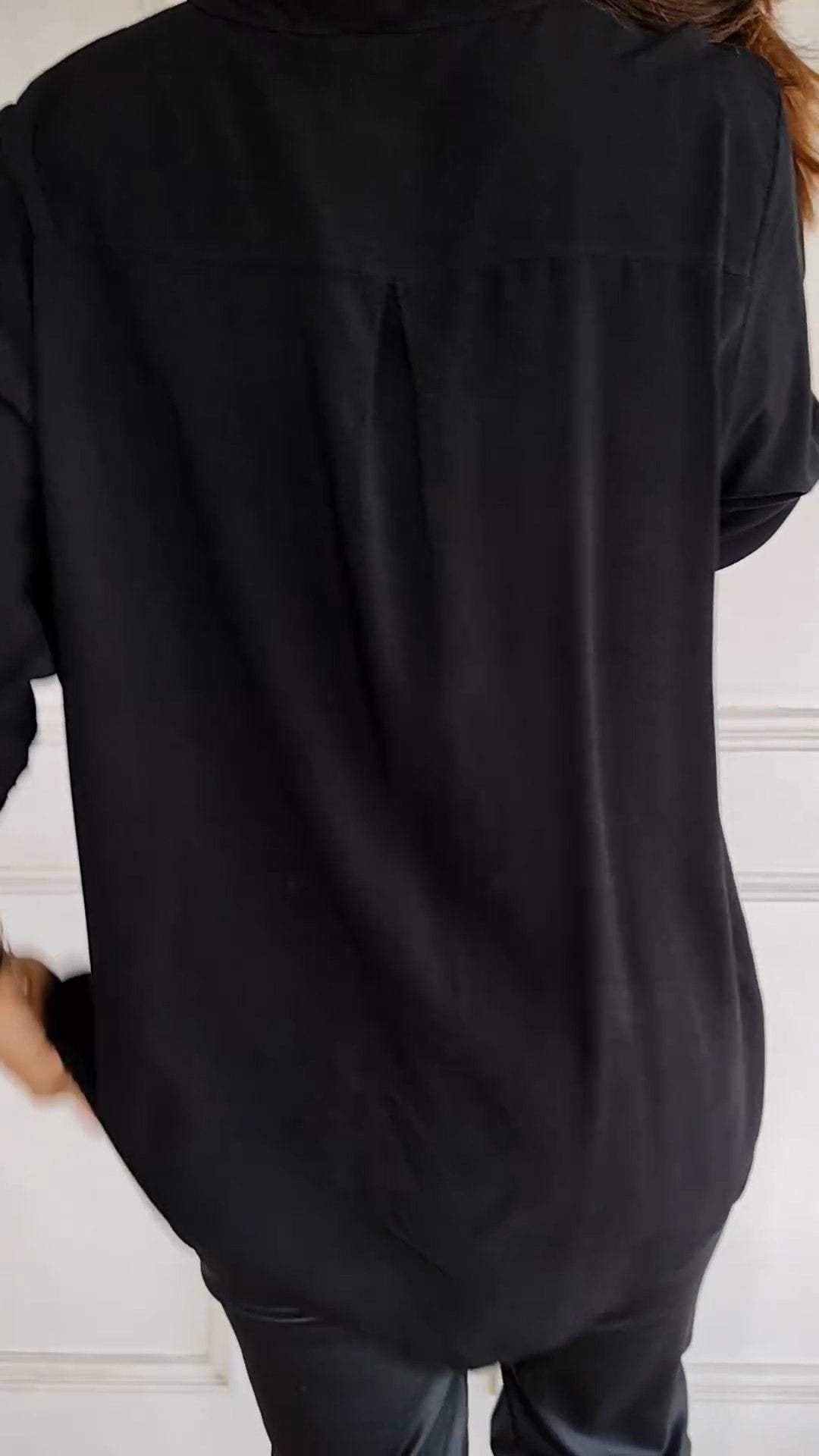 Baumwoll-V-Ausschnitt Pailletten Halbarm Casual-Top (2 kaufen gratis Versand)
