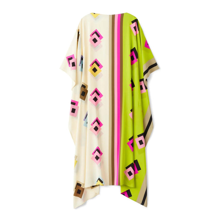 Women's kaftan with geometric pattern