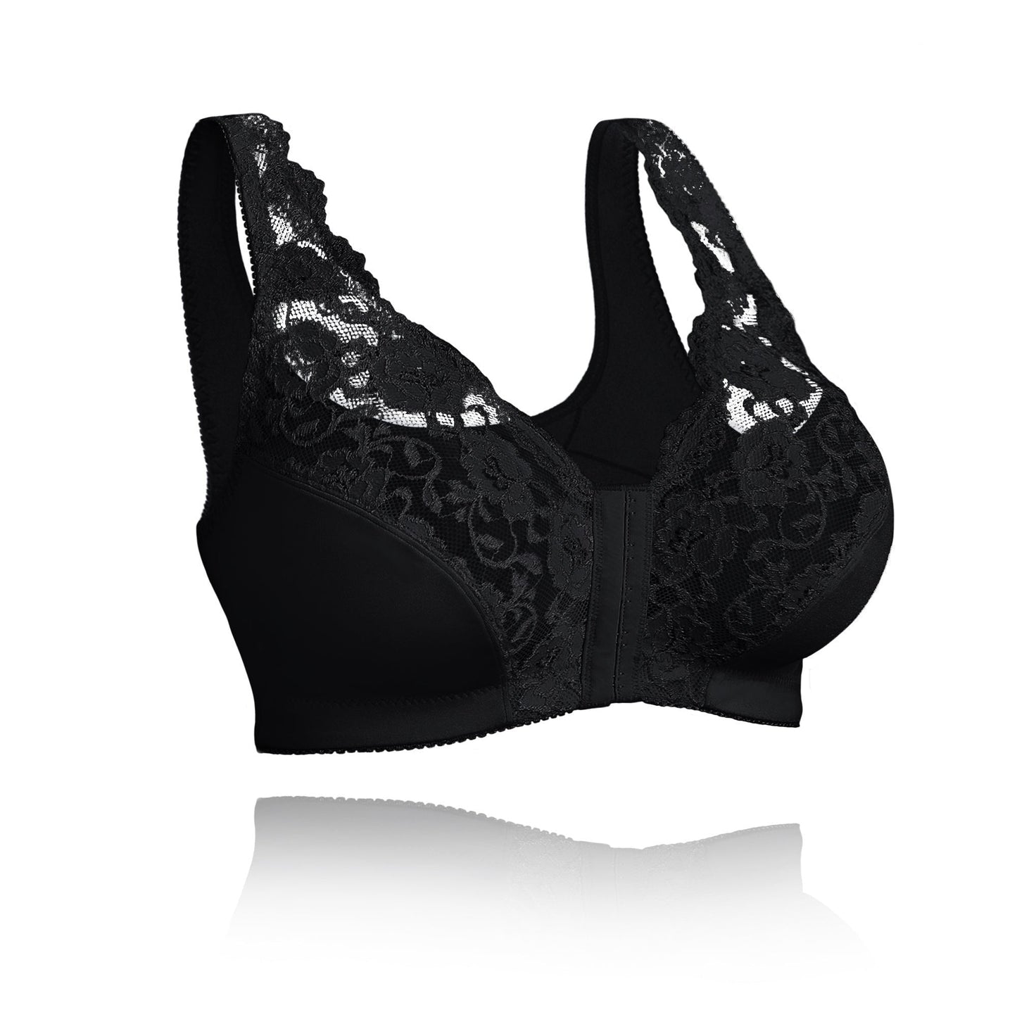 🎁1 kaufen, 1 gratis!🎁 – Stretch-Spitzen-BH mit Vorderverschluss